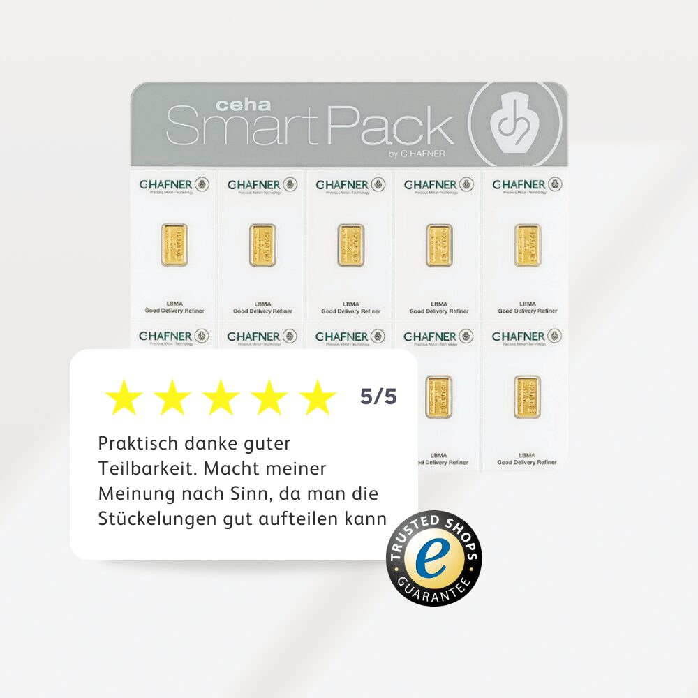 C.Hafner 10 x 1 g Goldbarren-SmartPack – Bild 4