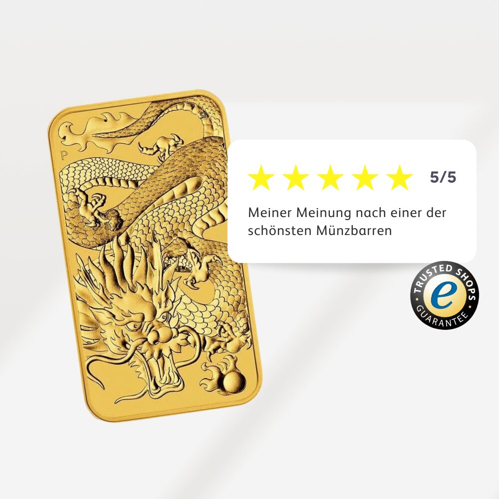 1 oz Gold-Münzbarren Rectangular Dragon 2022 – Bild 4