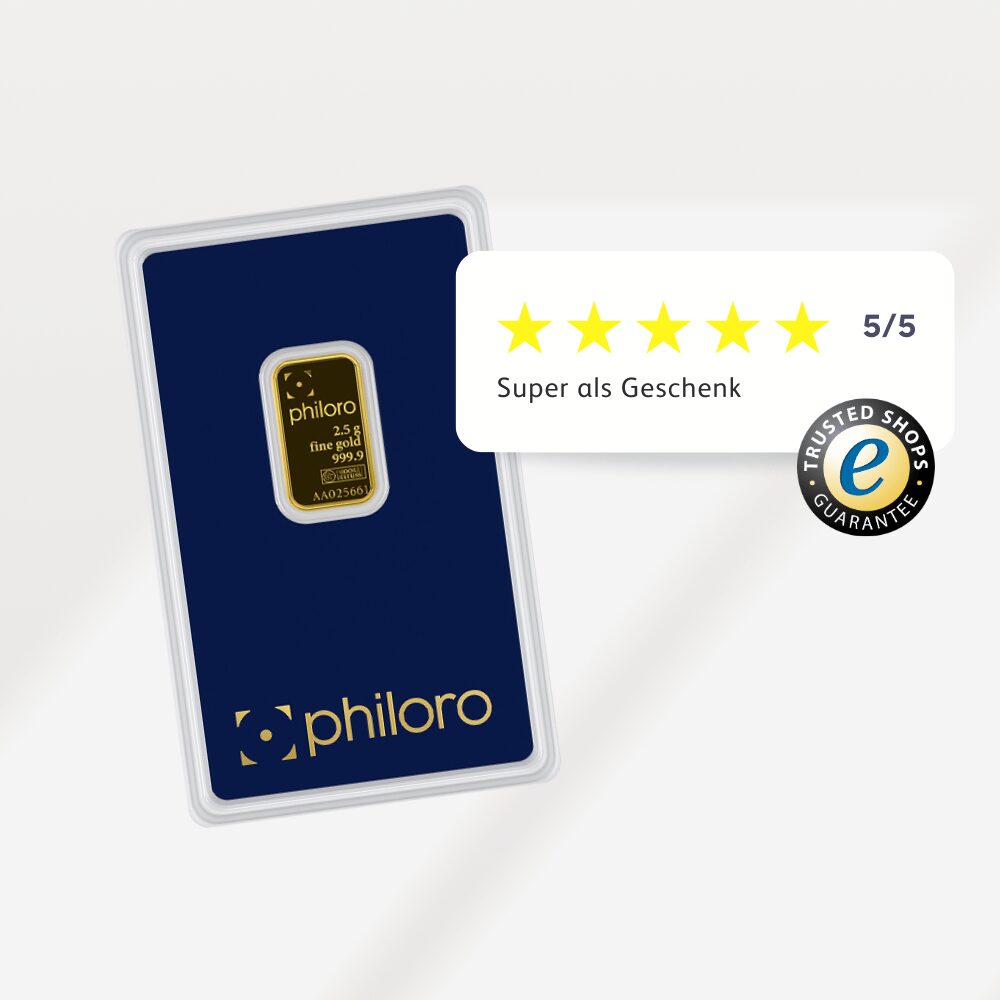 Philoro 2,5 g Goldbarren – Bild 4
