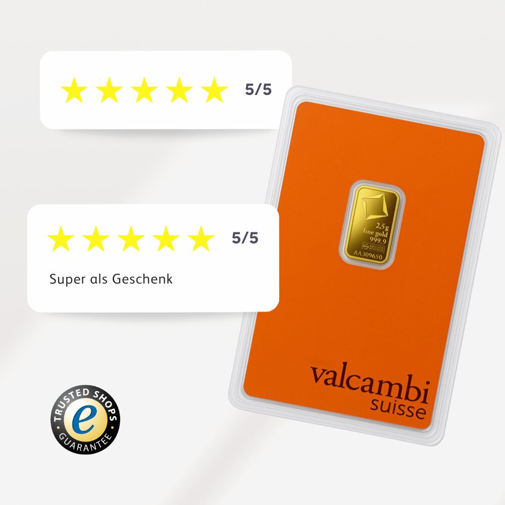 Valcambi 2,5 g Goldbarren – Bild 4