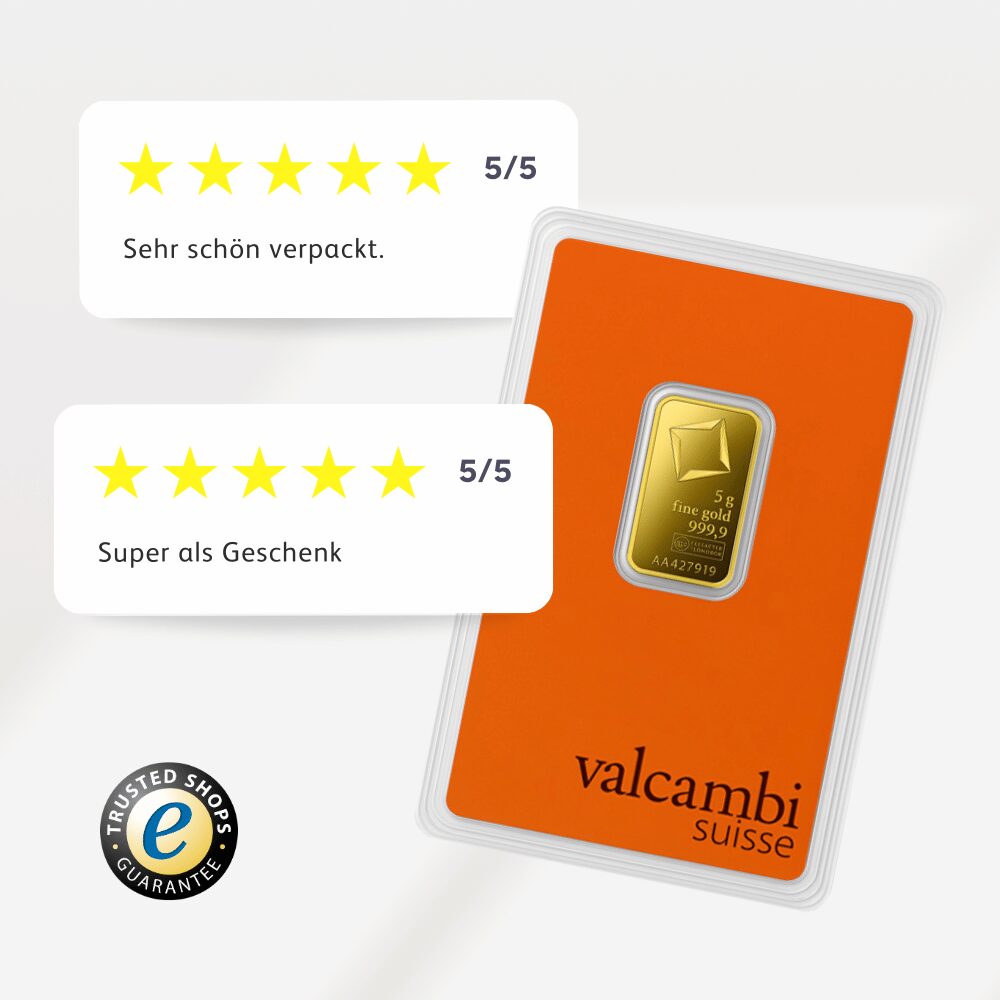 Valcambi 5 g Goldbarren – Bild 4