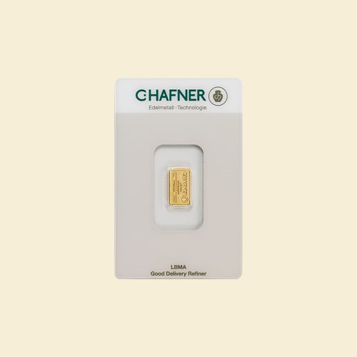 1 g Goldbarren C.Hafner