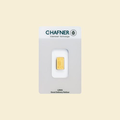 2 g Goldbarren C.Hafner