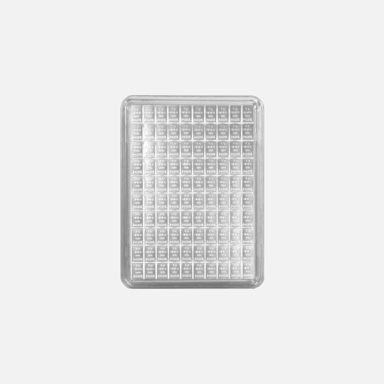 Valcambi Tafelsilber 100x 1 g Feinsilber