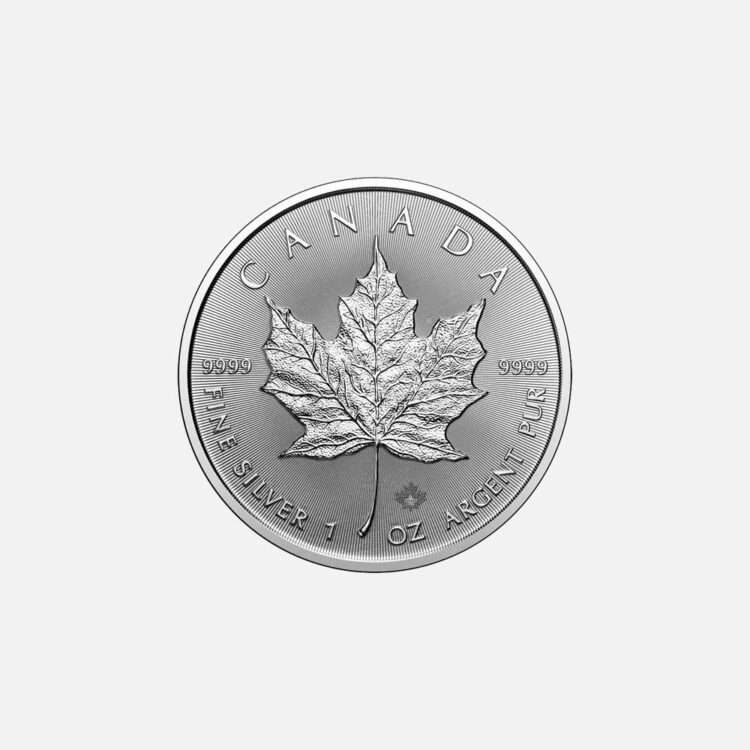 Maple Leaf 1 oz Silbermünze 2025 Rückseite