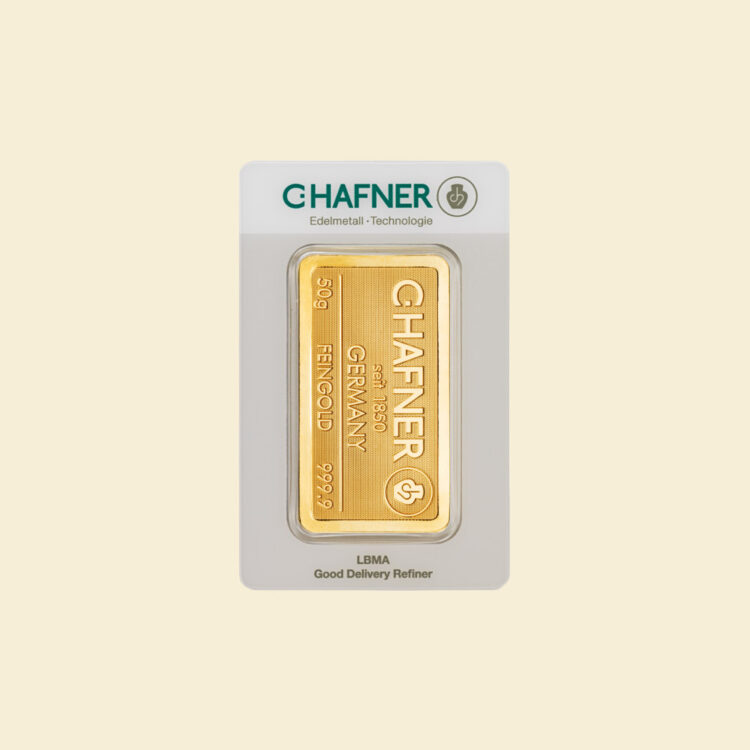 C.Hafner 50 g Goldbarren