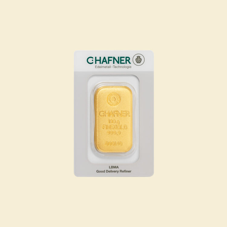 C.Hafner 100 g Gold-Gussbarren