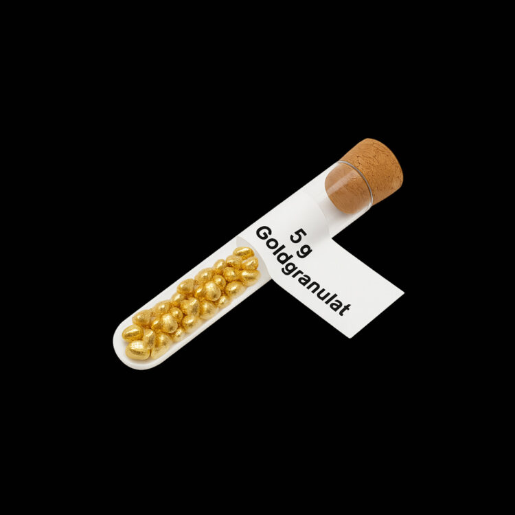 Goldgranulat kaufen in Fläschchen (5 g Gold)