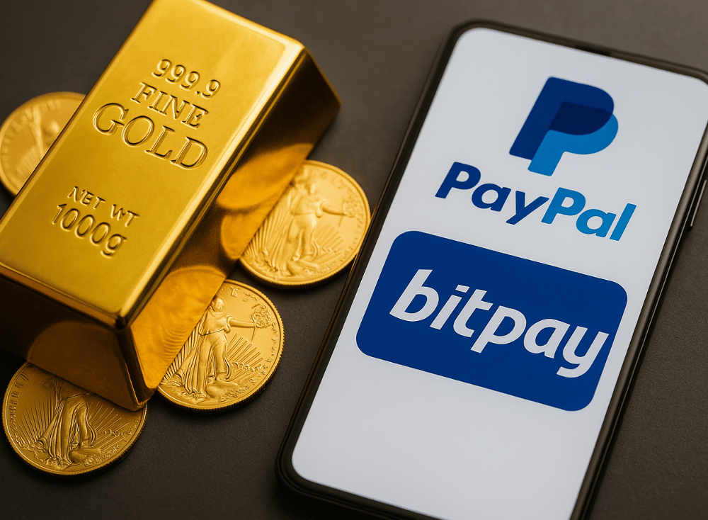 Gold mit Paypak und Bitpay kaufen