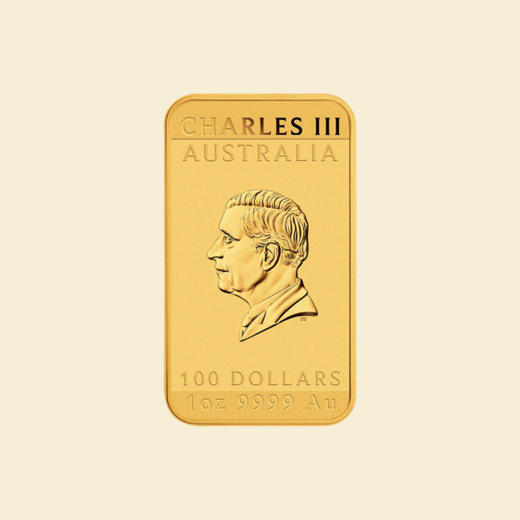 1 oz Gold-Münzbarren Rectangular Dragon 2025 Rückseite