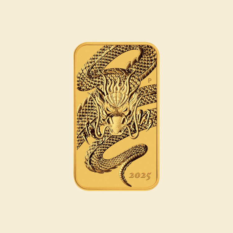 1 oz Gold-Münzbarren Rectangular Dragon 2025