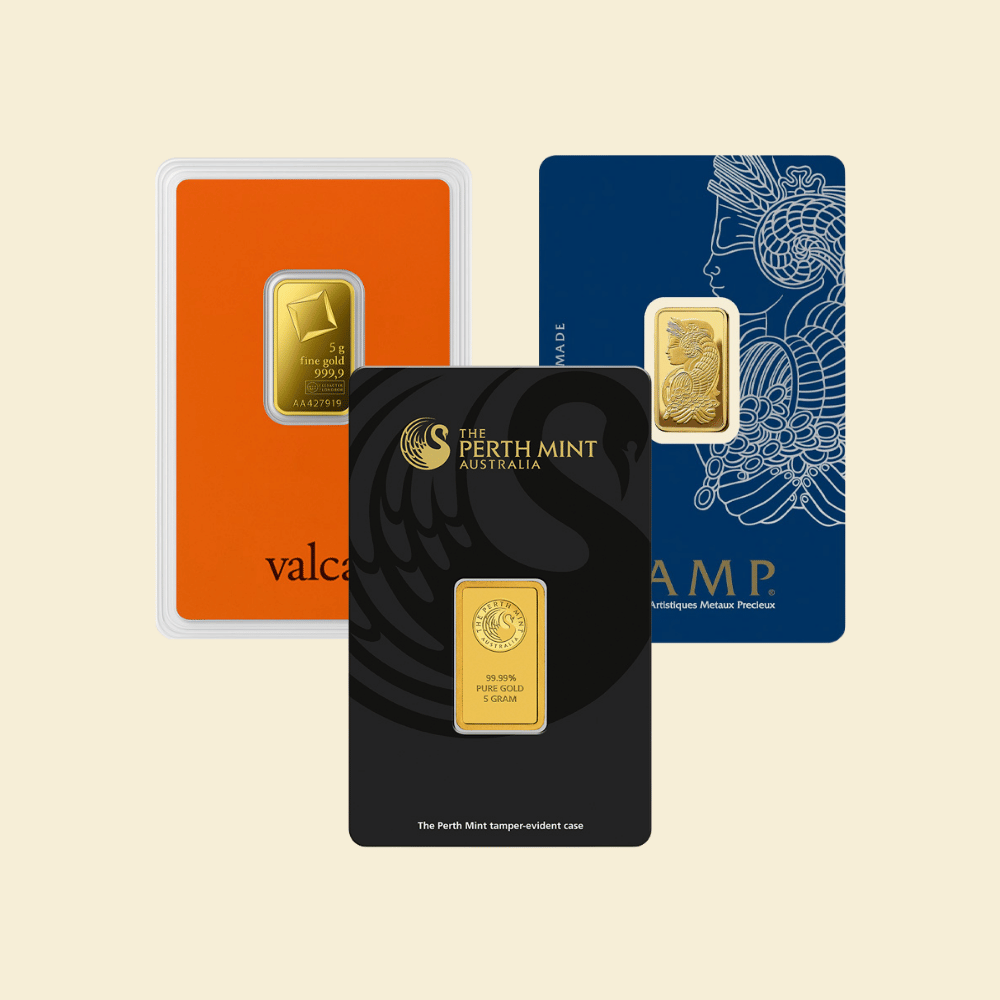 5 g Goldbarren Resale (diverse)